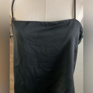 Worthington Black Fitted Camisole with Spaghetti Straps